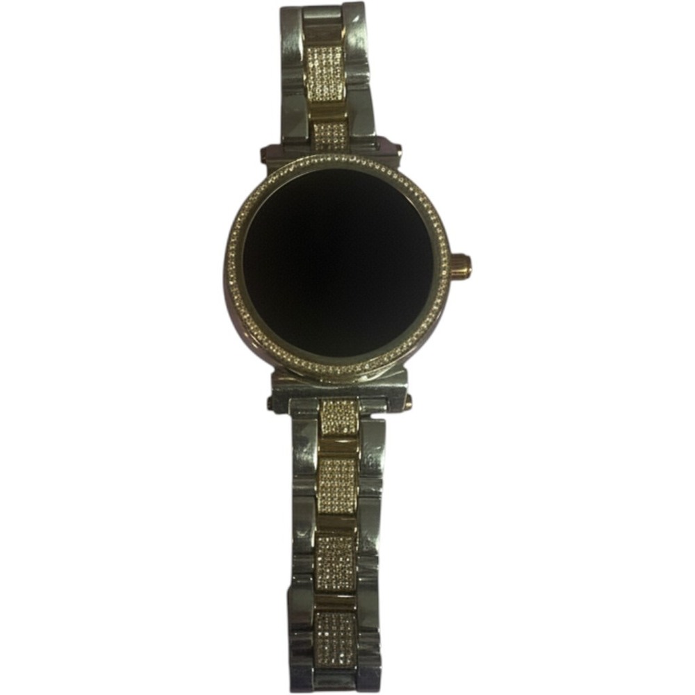Michael Kors Access Gen 4 Sofie Smartwatch Two-Tone Crystal Pave Silver UNTESTED